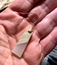 Small Trapezoid Resin & Wood Earring